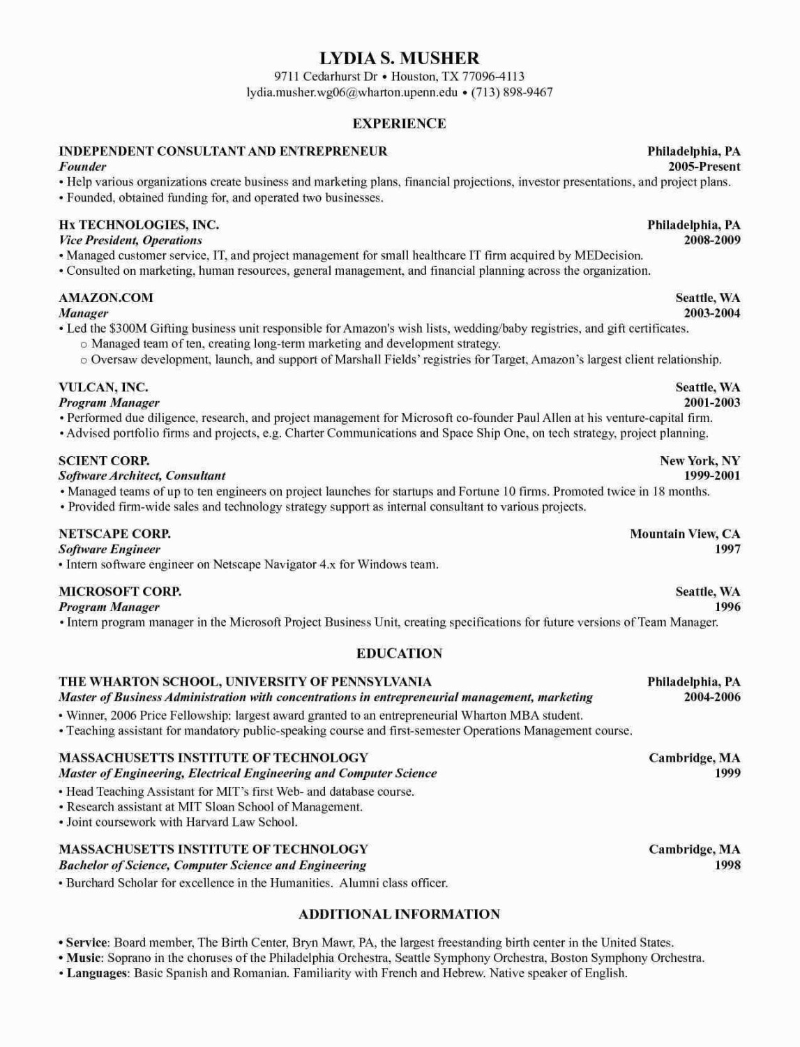 Cv Template Harvard - Resume Format  Business resume template