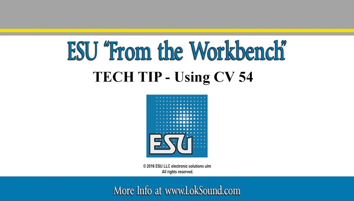 esu tech tip using cv for auto adjusting bemf