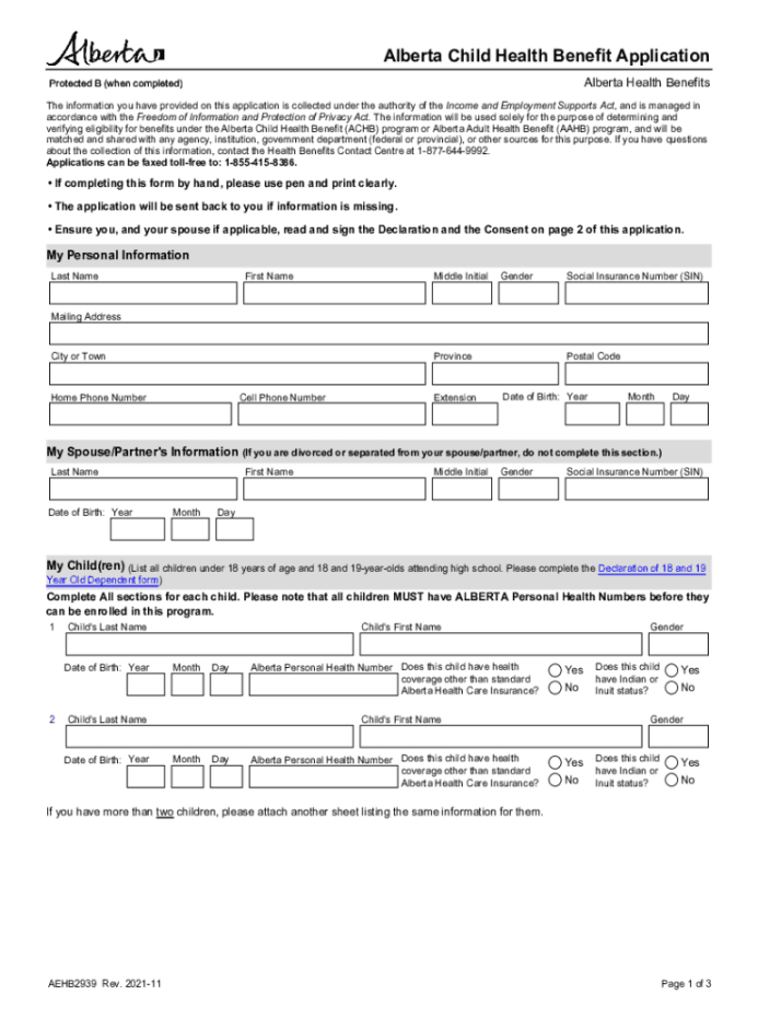 - Form Canada Alberta AEHB Fill Online, Printable
