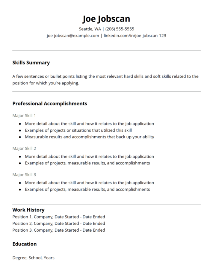Functional Resume Template and Why Recruiters Hate This
