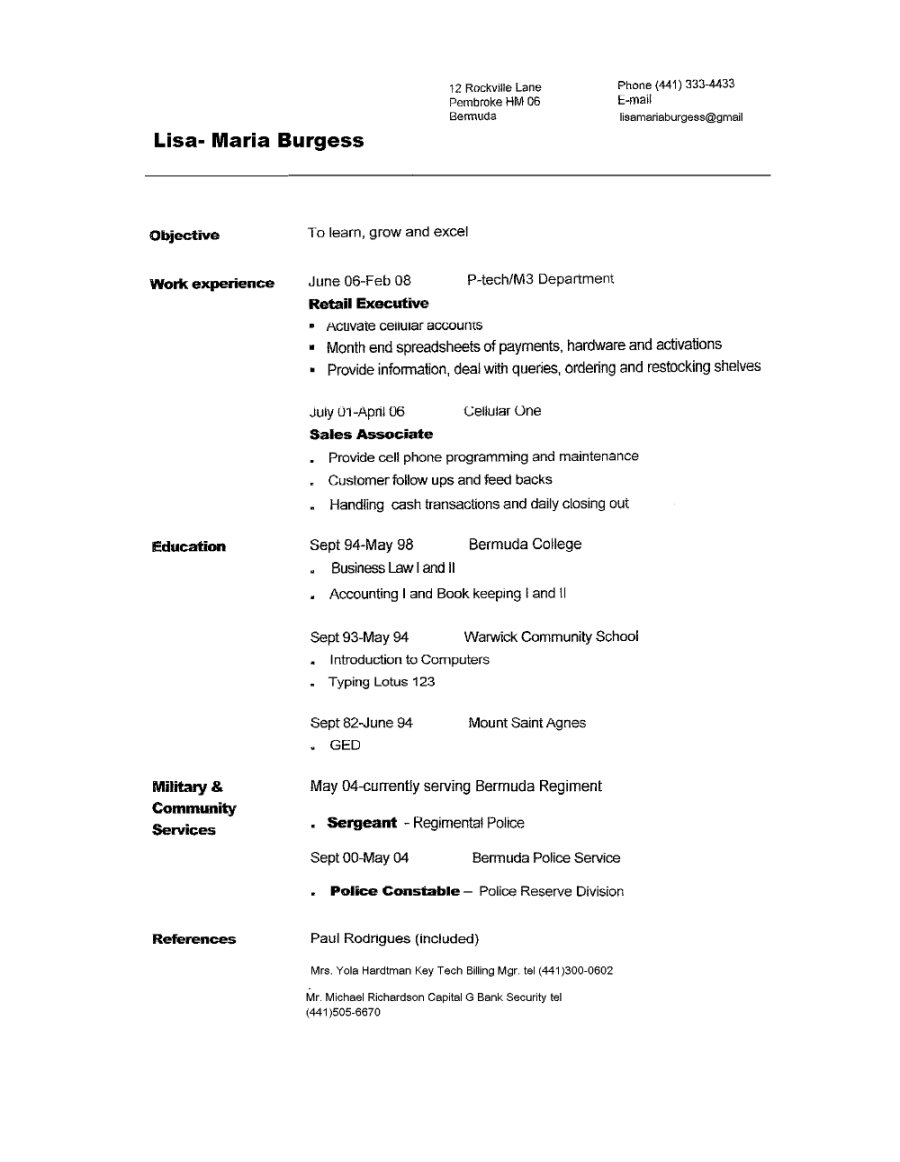 pin on resume template