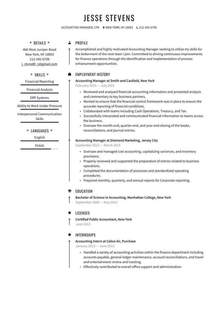accounting and finance resume examples amp writing tips free