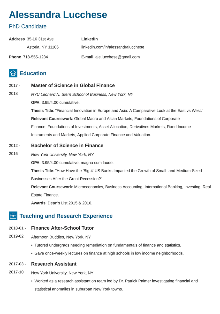 Curriculum Vitae Examples: + CV Samples for