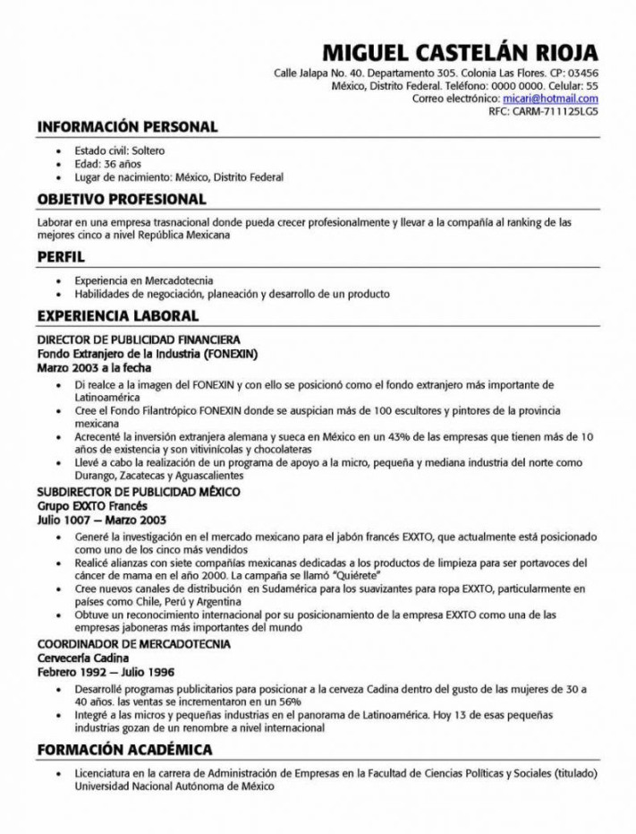 Cv Template Spain - Resume Format  Teacher resume examples