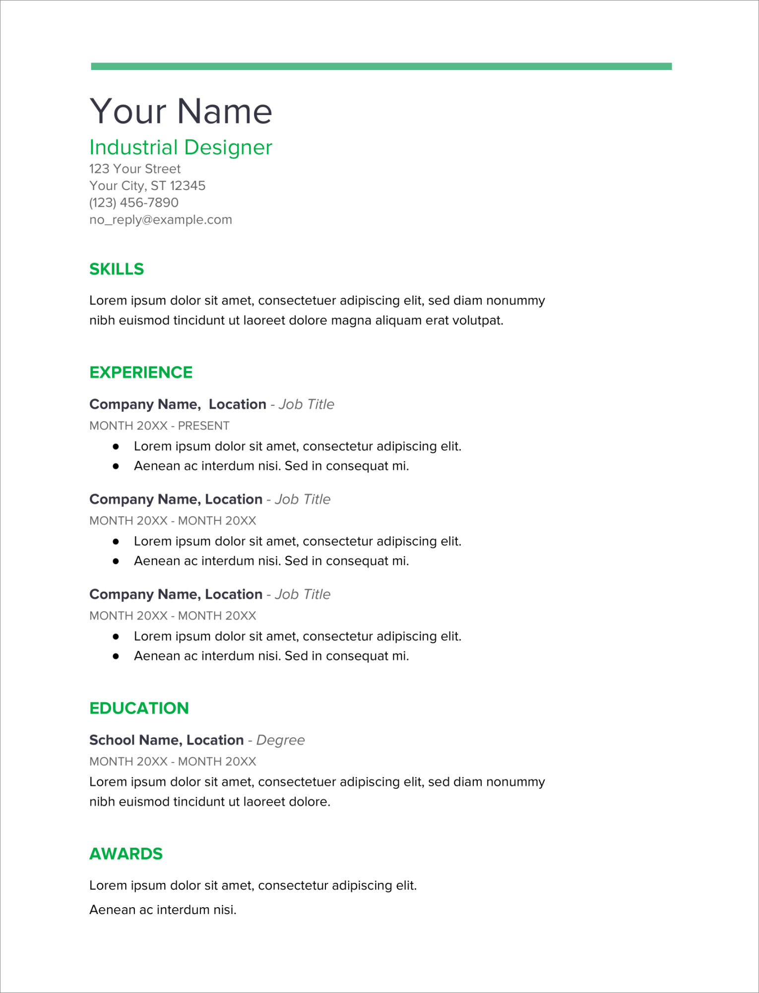 Free CV Templates (UK Format) for Download: + Examples