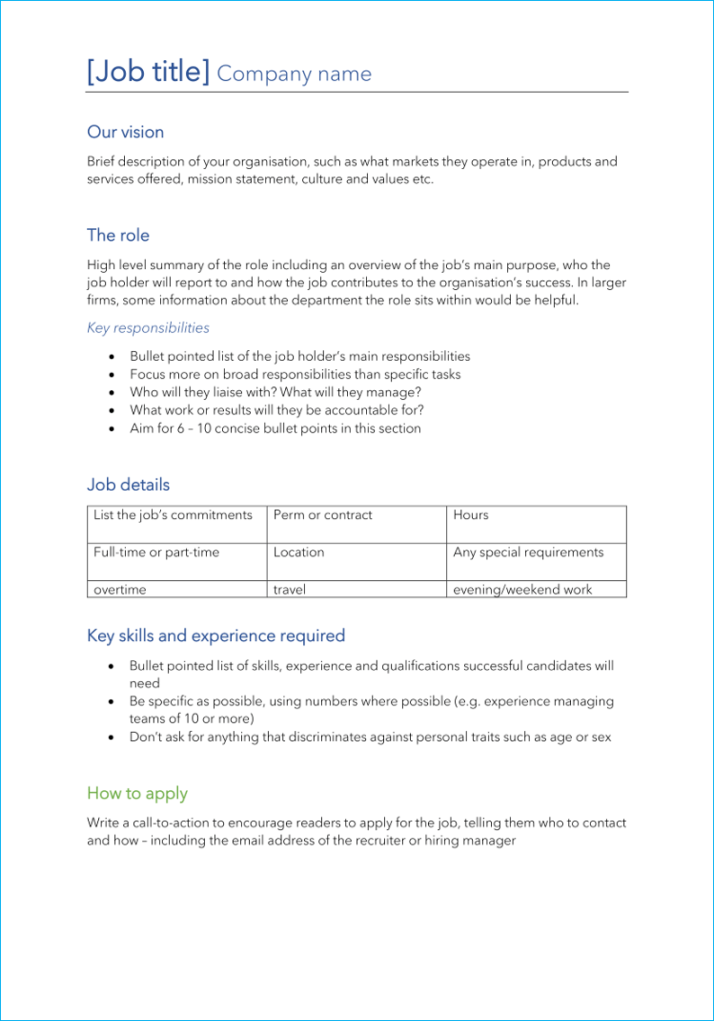 Free Job description templates - Download & start hiring
