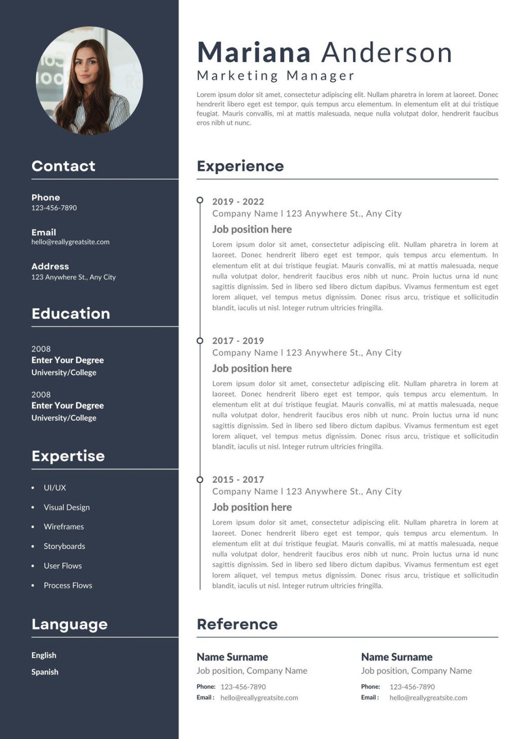 Free printable resume templates you can customize  Canva