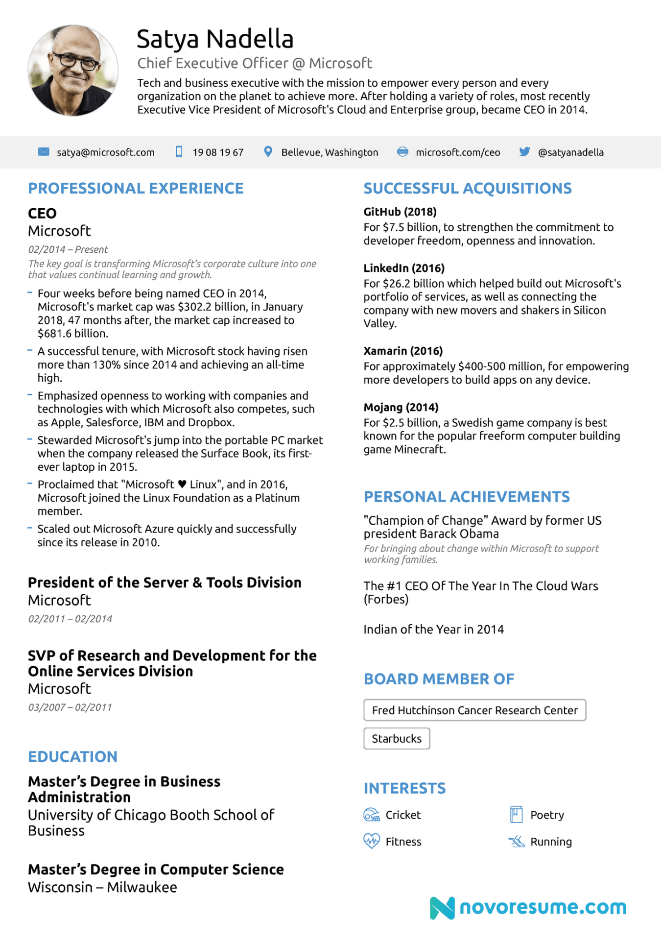 how to write a ceo resume with examples amp template