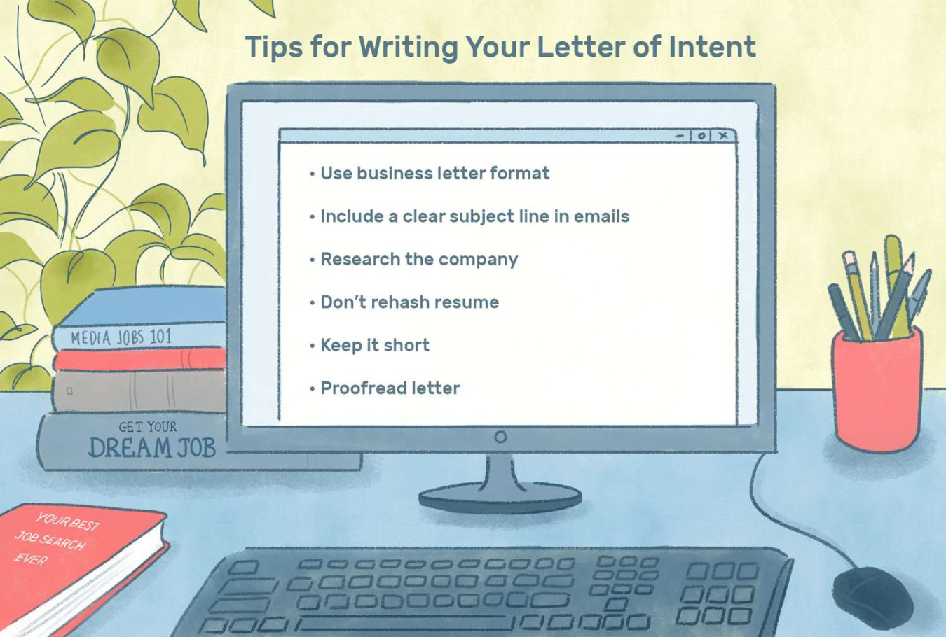 how to write a letter of intent for a job with