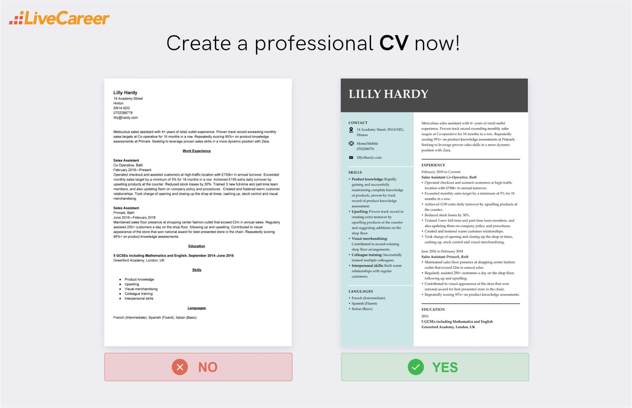 retail cv examples amp writing tips for a retail assistant cv