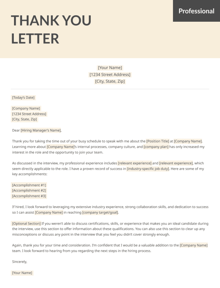 Thank You Letter After Interview (Email Examples & Templates)