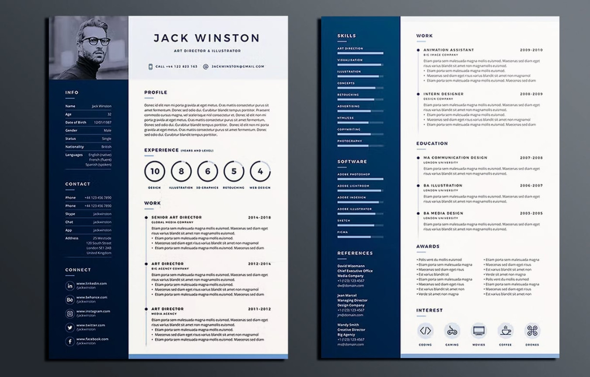 The  InDesign Resume Templates You Need in   Redokun Blog