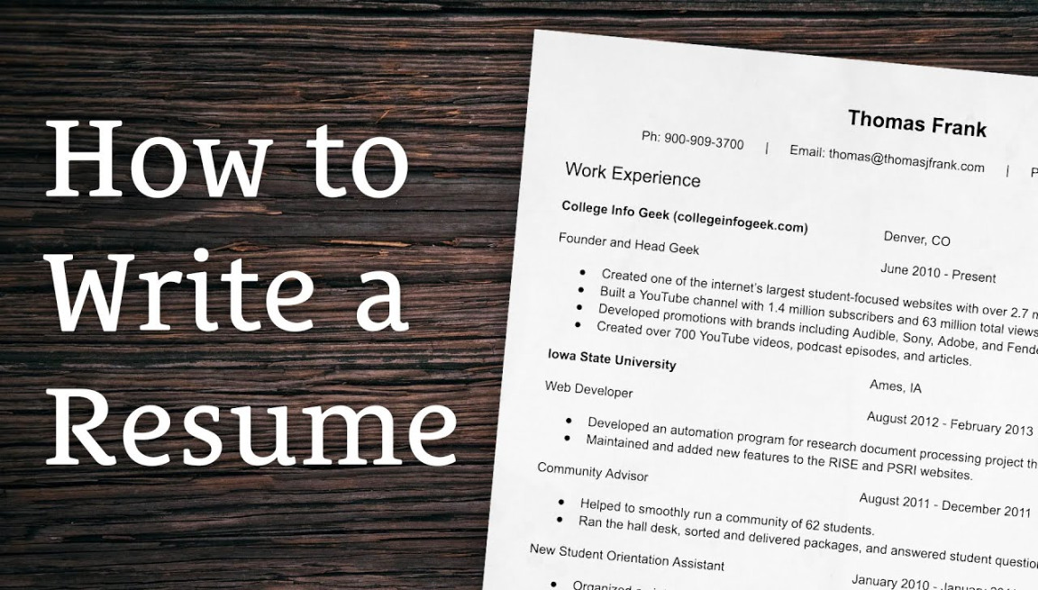 Tips for Writing a Winning Resume