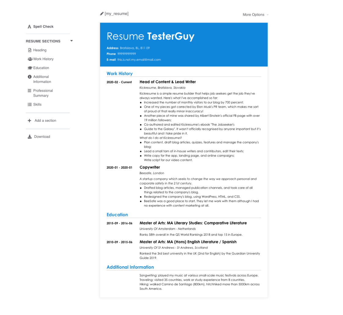 top resume builders of we tried them all so you don t