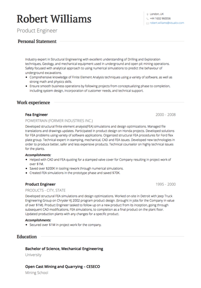 UK CV Examples with Free CV Templates, Formats, Layouts, and
